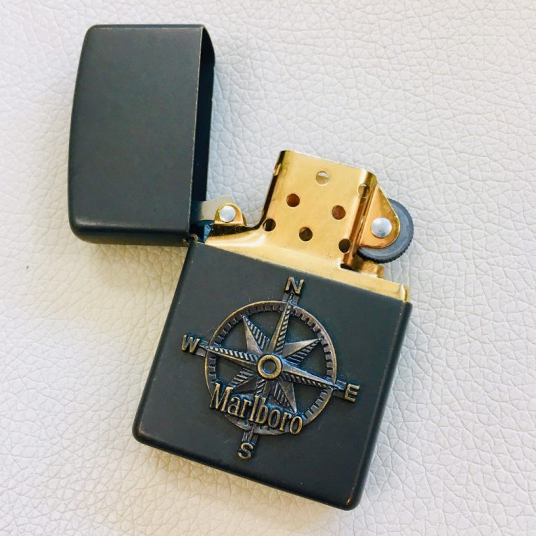 未使用に近いプレート張りマルボロZIPPO+belloprint.com